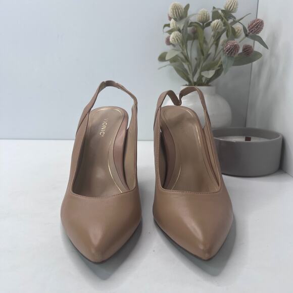 Vionic Adalena Leather Slingback Dress Pump Camel Suede Women's US 11 Tried On - Picture 5 of 10
